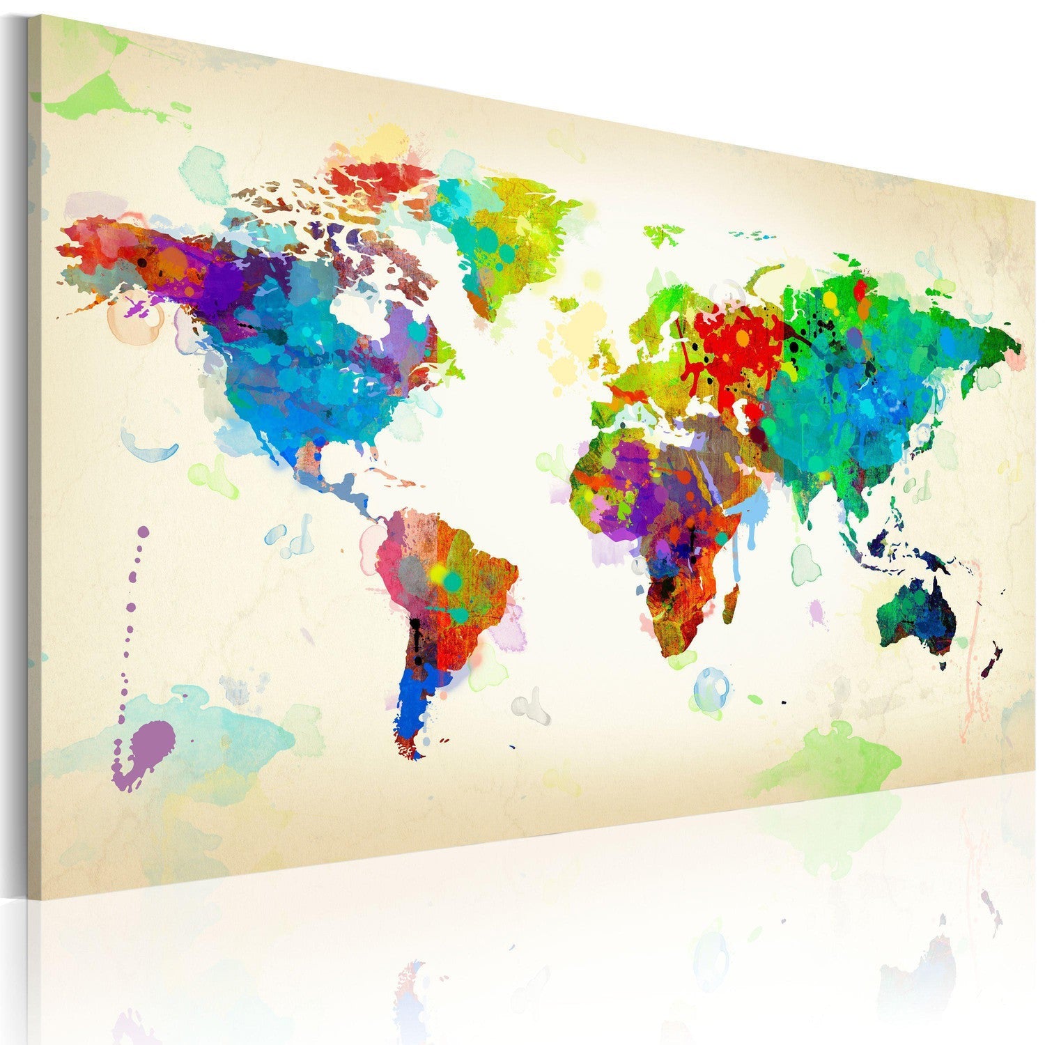 Canvas Tavla - All colors of the World-Tavla Canvas-Artgeist-60x40-peaceofhome.se