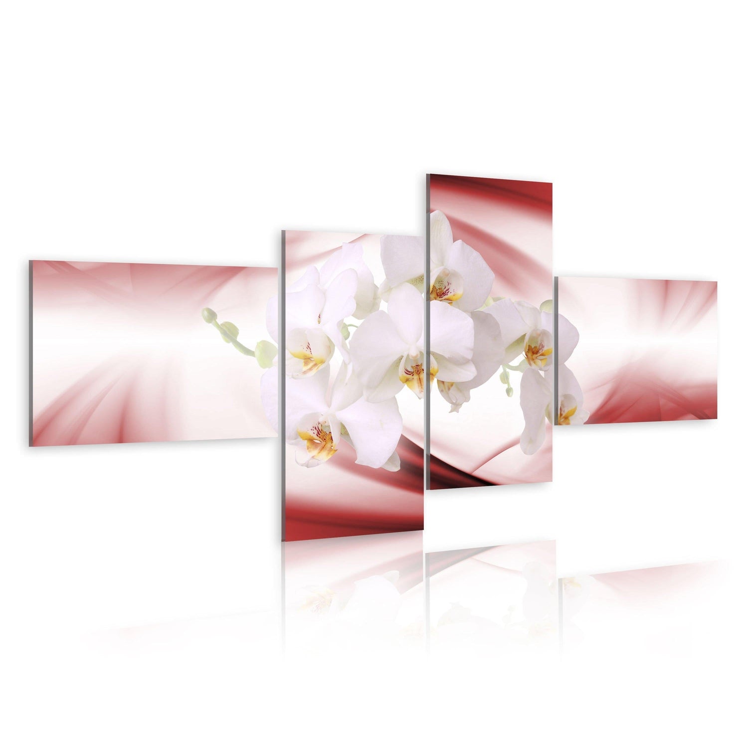Canvas Tavla - An orchid in pink shade-Tavla Canvas-Artgeist-100x45-peaceofhome.se