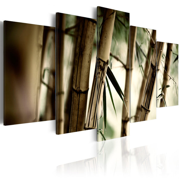 Canvas Tavla - Asian bamboo forest-Tavla Canvas-Artgeist-100x50-peaceofhome.se
