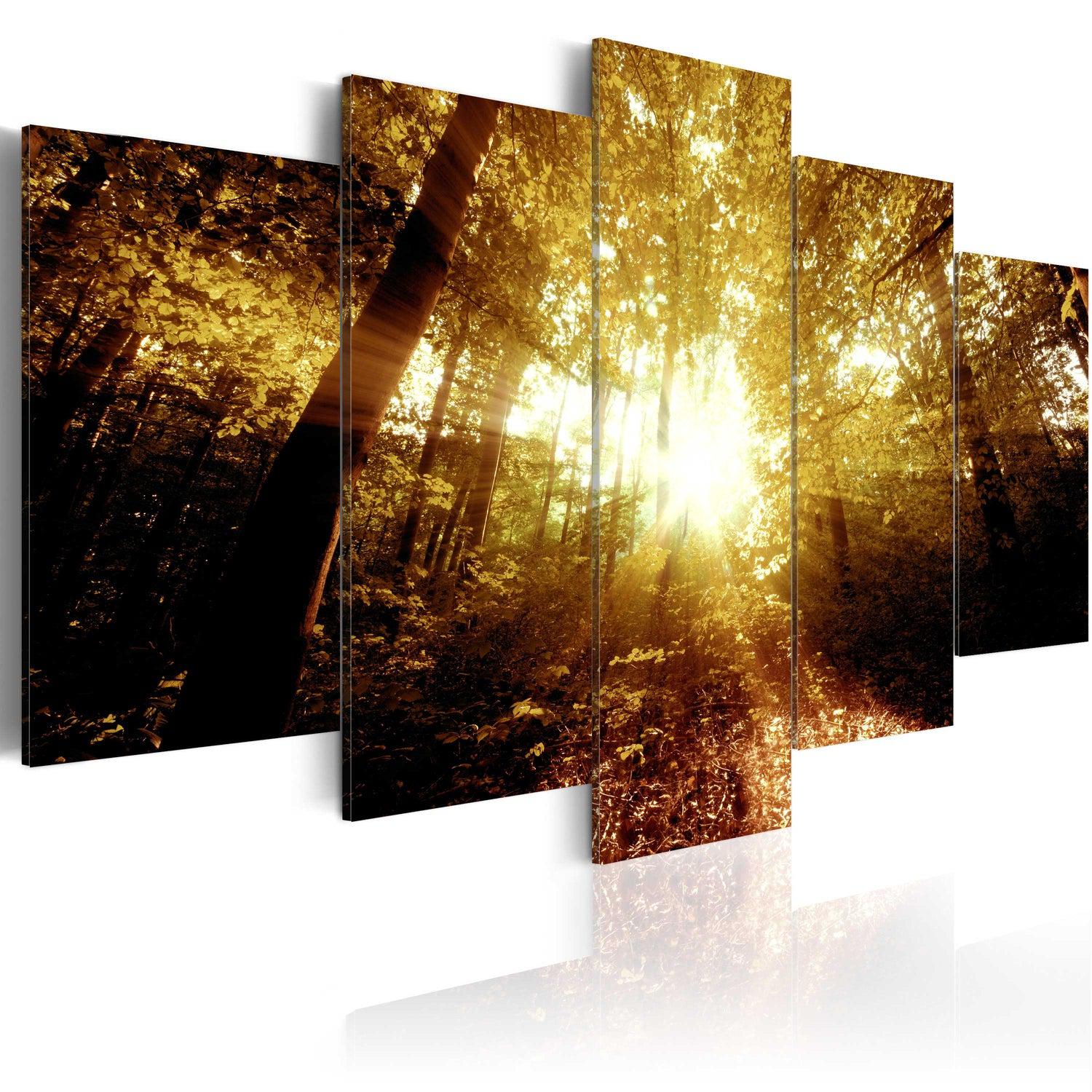 Canvas Tavla - Autumn Forest-Tavla Canvas-Artgeist-100x50-peaceofhome.se