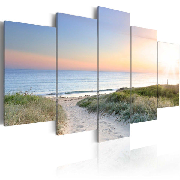 Canvas Tavla - Baltic Sea in the morning-Tavla Canvas-Artgeist-100x50-peaceofhome.se
