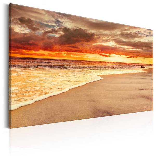 Canvas Tavla - Beach: Beatiful Sunset II-Tavla Canvas-Artgeist-90x60-peaceofhome.se