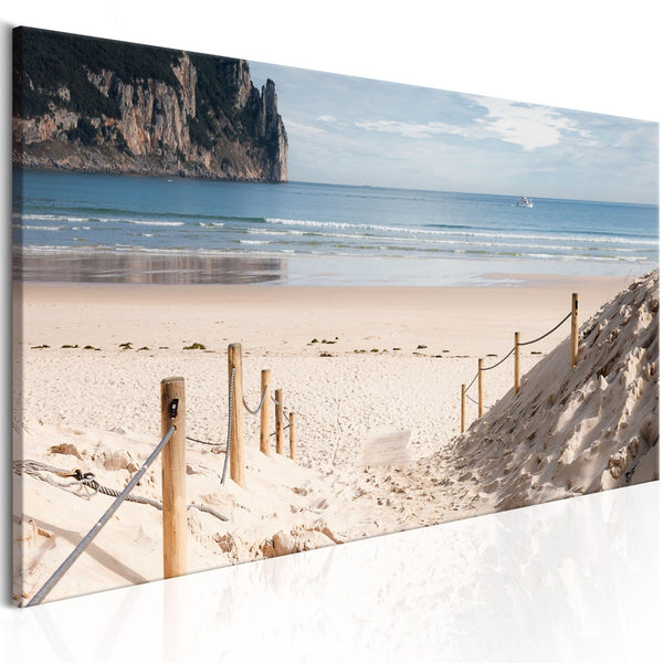 Canvas Tavla - Beach path-Tavla Canvas-Artgeist-120x40-peaceofhome.se