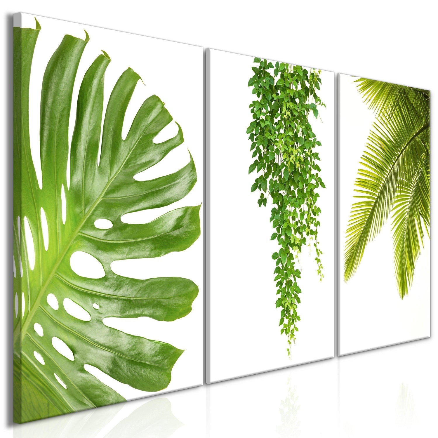 Canvas Tavla - Beautiful Palm Trees (3 delar)-Tavla Canvas-Artgeist-120x60-peaceofhome.se