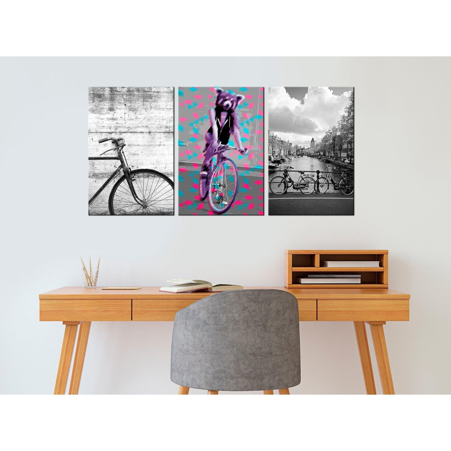 Canvas Tavla - Bikes (Collection)-Tavla Canvas-Artgeist-peaceofhome.se