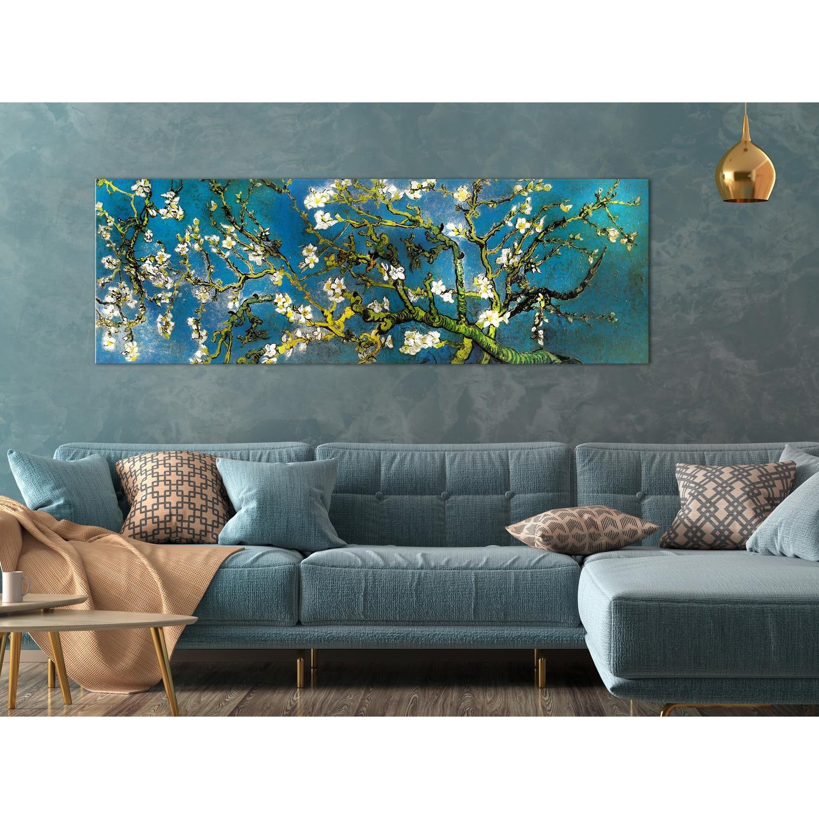 Canvas Tavla - Blooming Almond Narrow-Tavla Canvas-Artgeist-peaceofhome.se