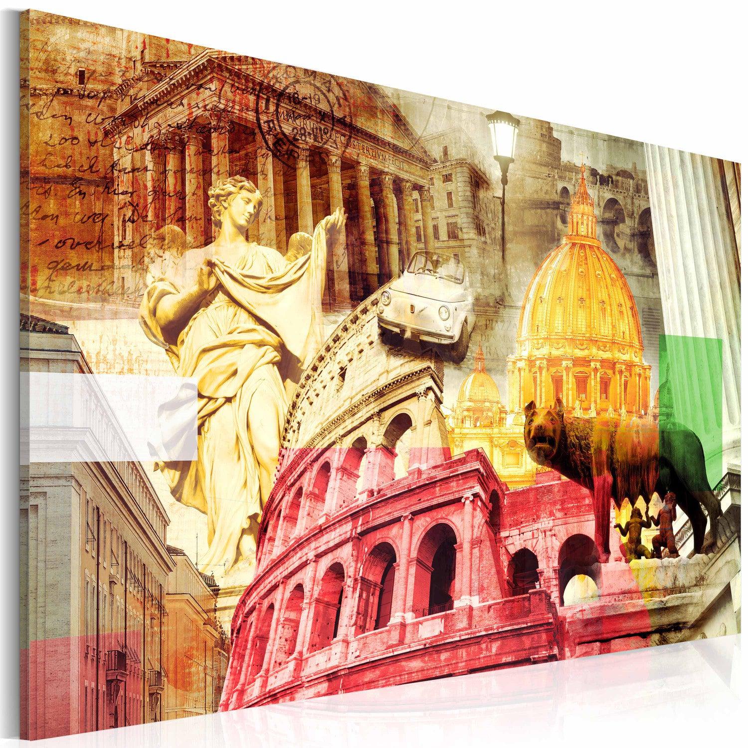 Canvas Tavla - Charming Rome-Tavla Canvas-Artgeist-60x40-peaceofhome.se