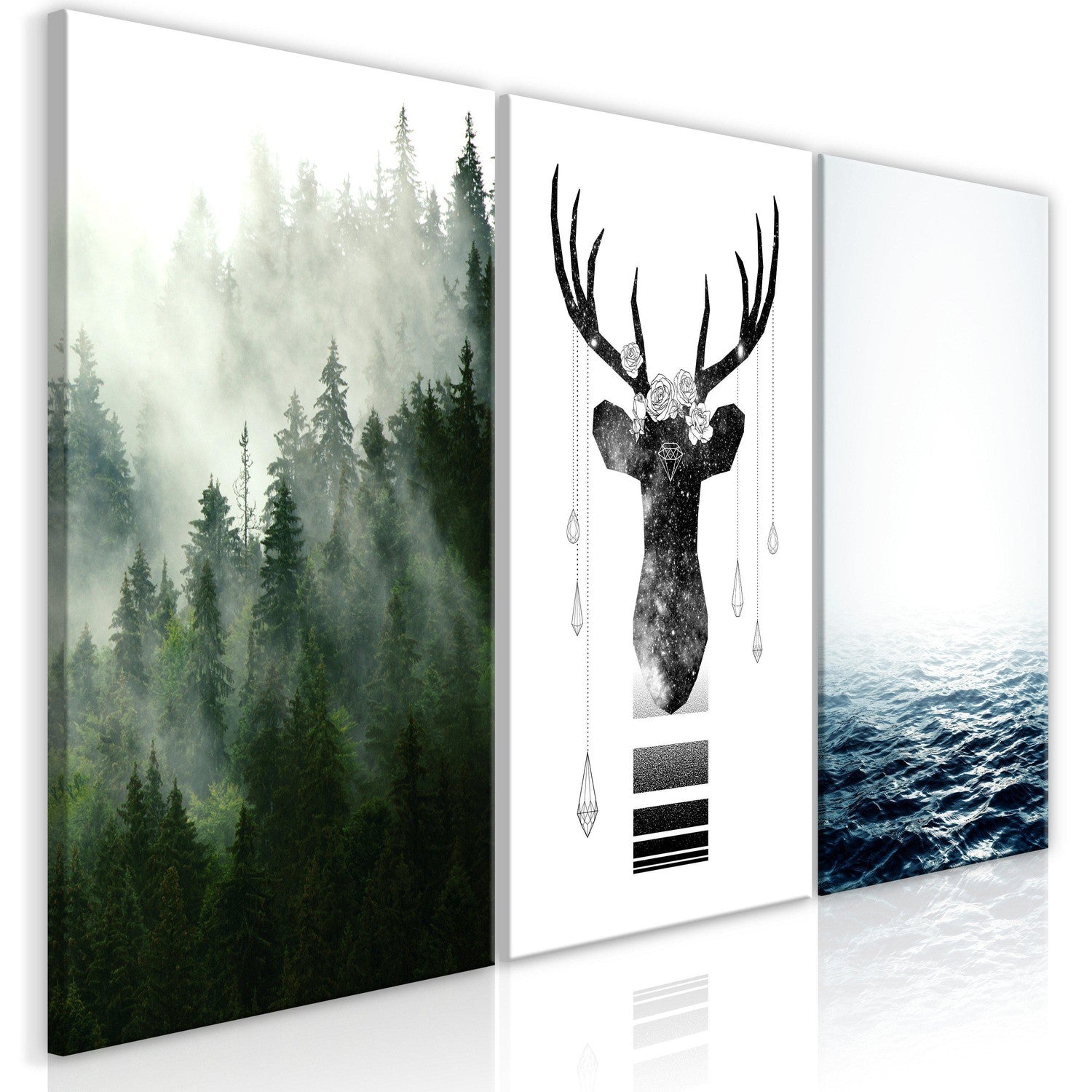 Canvas Tavla - Chilly Nature (Collection)-Tavla Canvas-Artgeist-60x30-peaceofhome.se