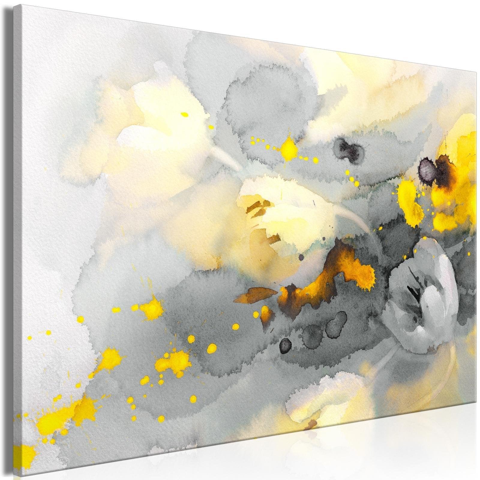 Canvas Tavla - Colorful Storm of Flowers Wide-Tavla Canvas-Artgeist-90x60-peaceofhome.se