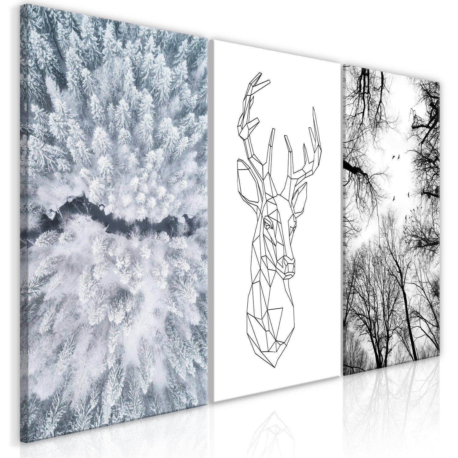 Canvas Tavla - Deers Life (Collection)-Tavla Canvas-Artgeist-60x30-peaceofhome.se