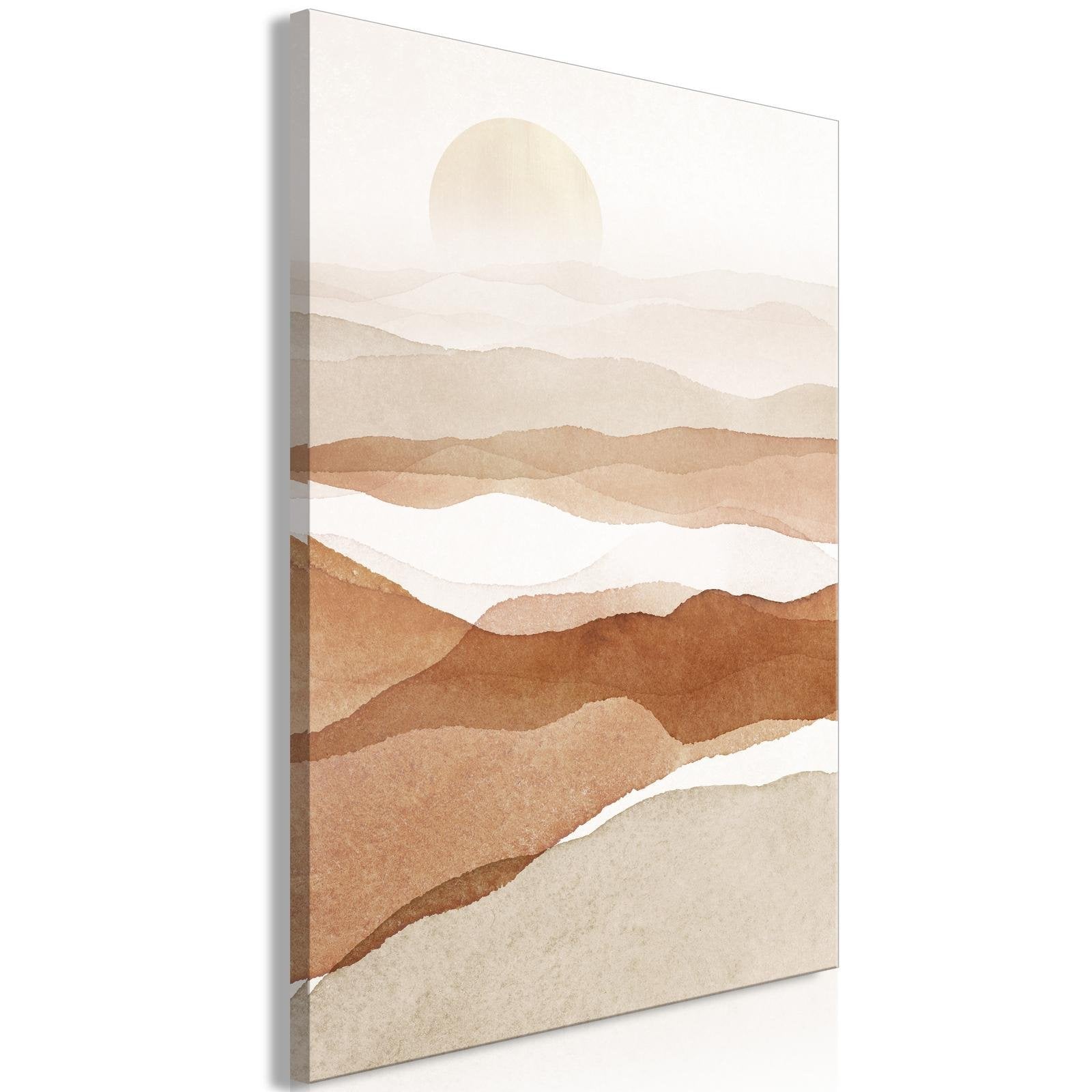 Canvas Tavla - Desert Lightness Vertical-Tavla Canvas-Artgeist-40x60-peaceofhome.se