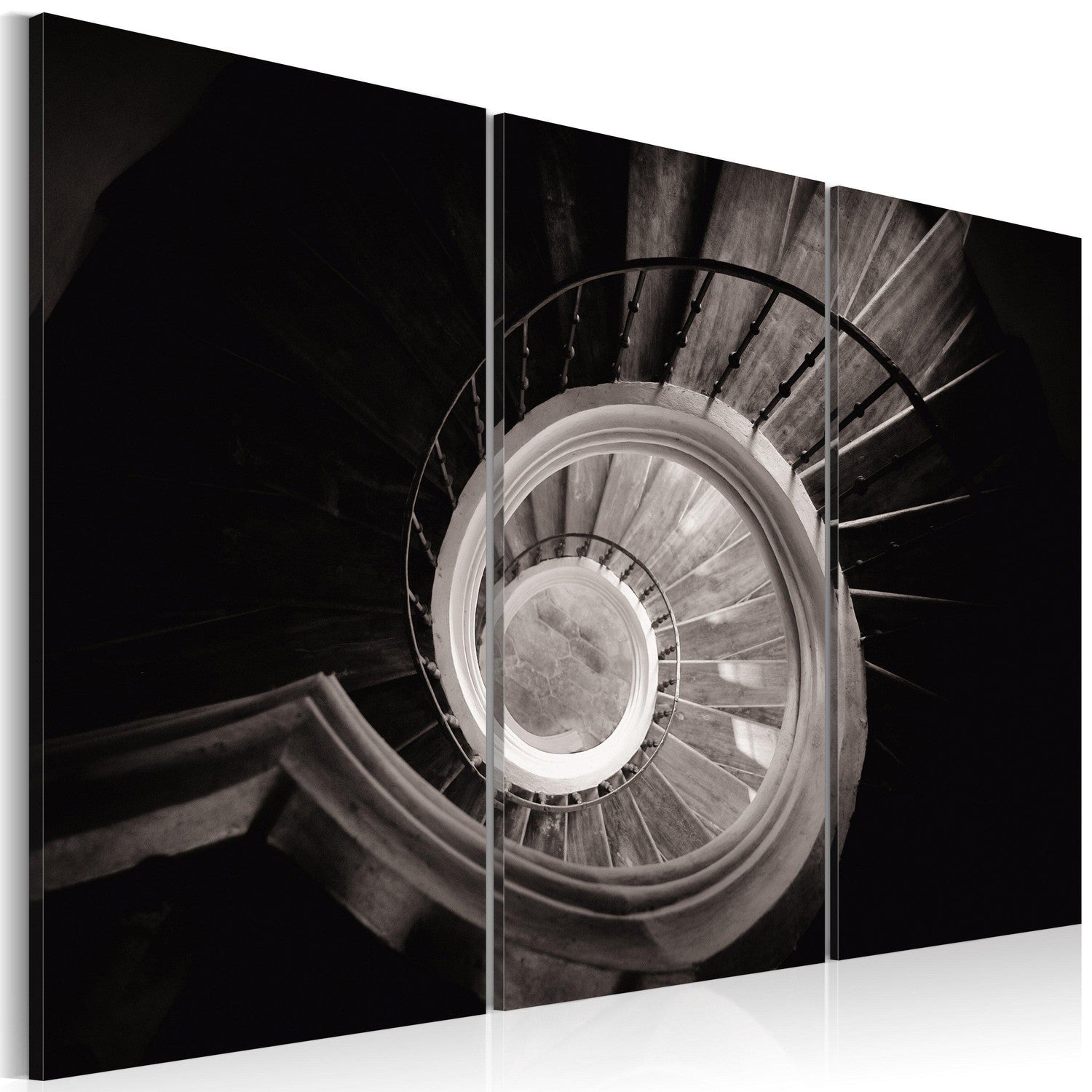 Canvas Tavla - Down a spiral staircase-Tavla Canvas-Artgeist-60x40-peaceofhome.se