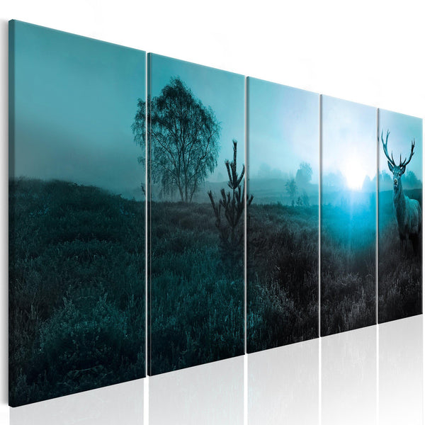 Canvas Tavla - Emerald Deer I-Tavla Canvas-Artgeist-200x80-peaceofhome.se