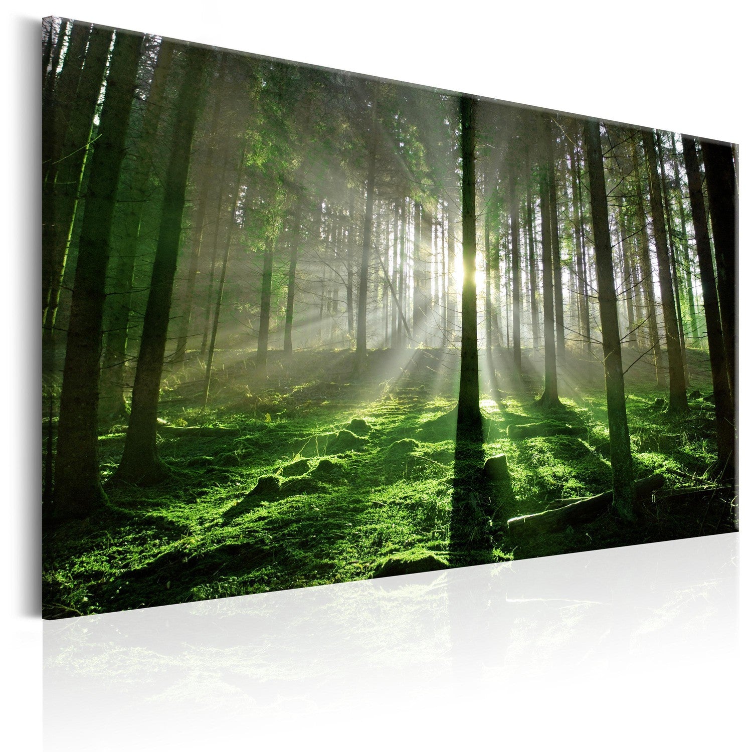 Canvas Tavla - Emerald Forest II-Tavla Canvas-Artgeist-90x60-peaceofhome.se