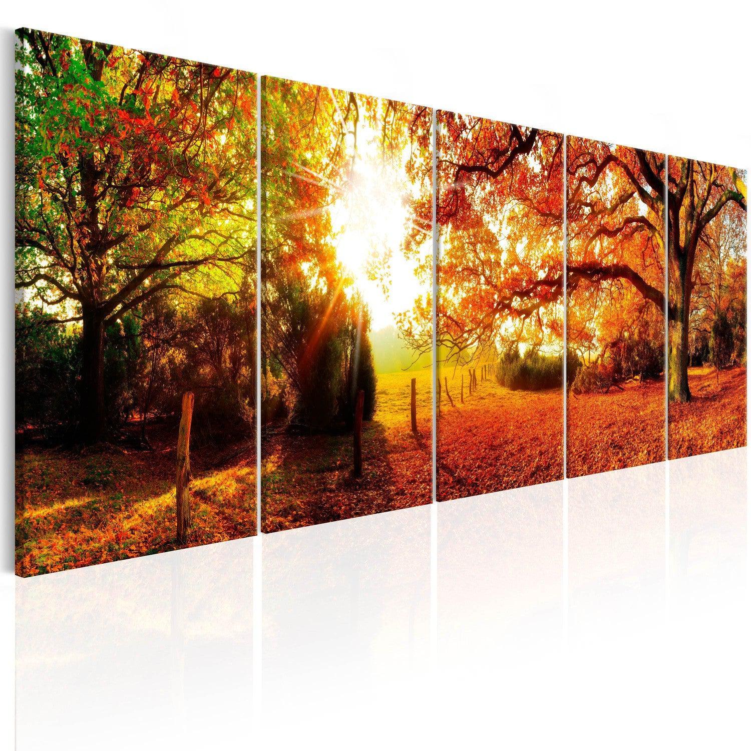 Canvas Tavla - Enchanting Autumn-Tavla Canvas-Artgeist-200x80-peaceofhome.se