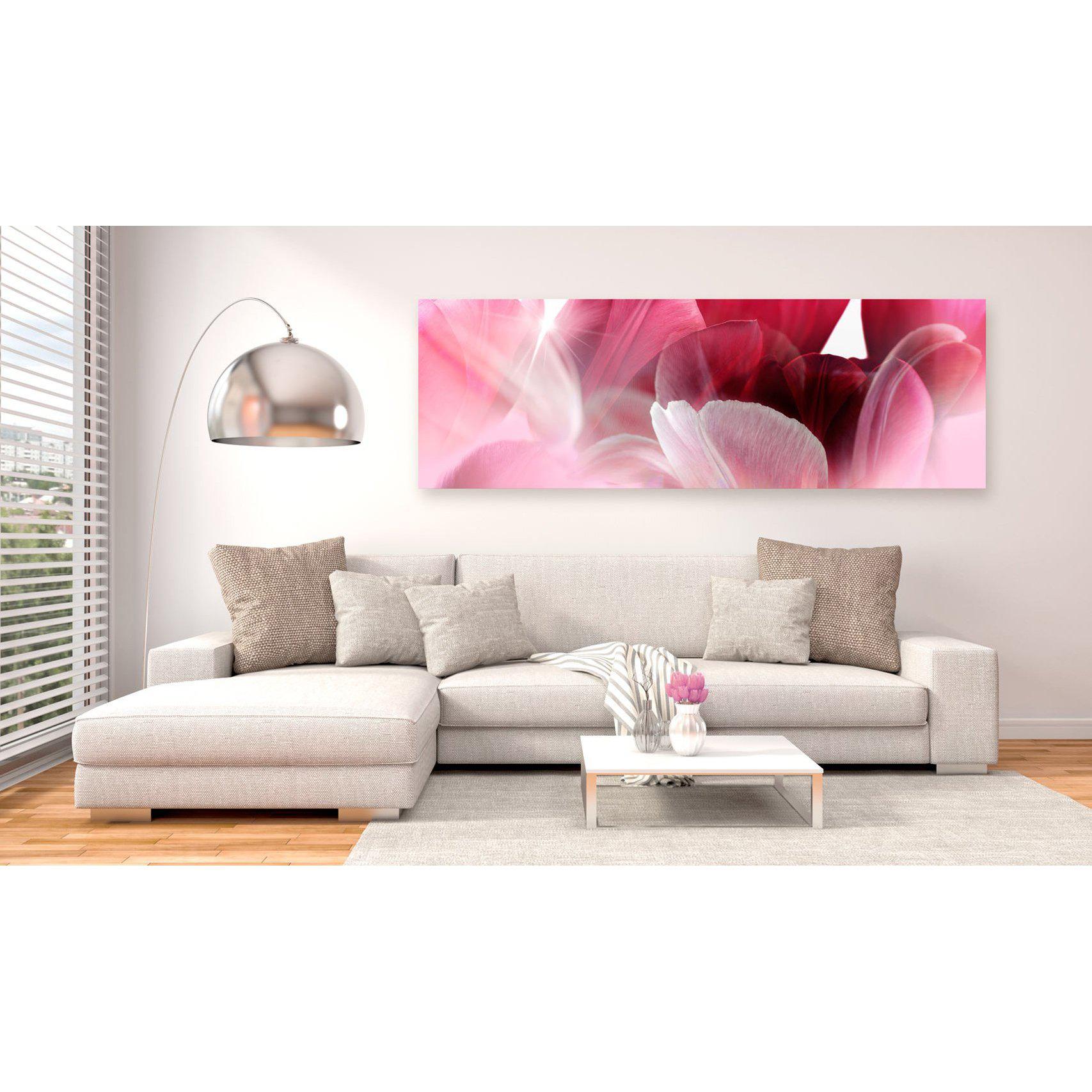 Canvas Tavla - Flowers: Pink Tulips-Tavla Canvas-Artgeist-peaceofhome.se