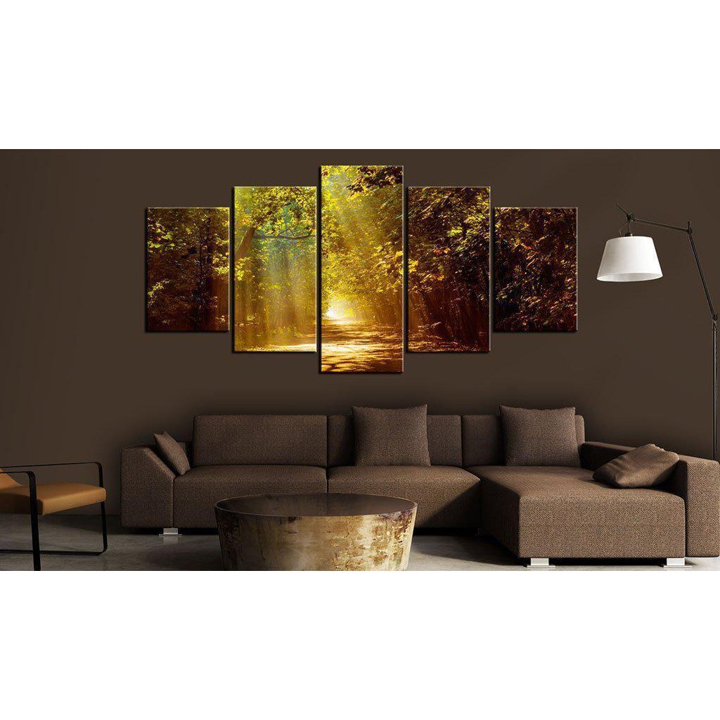 Canvas Tavla - Forest in the Sunlight-Tavla Canvas-Artgeist-peaceofhome.se