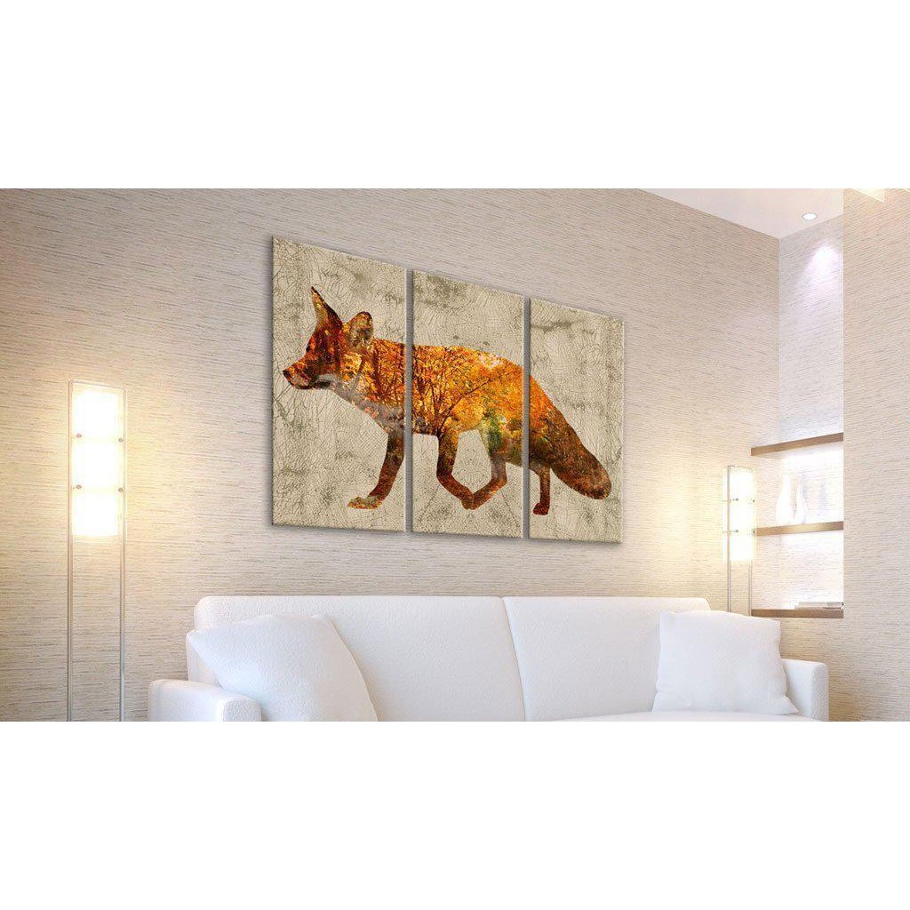 Canvas Tavla - Fox in The Wood-Tavla Canvas-Artgeist-peaceofhome.se