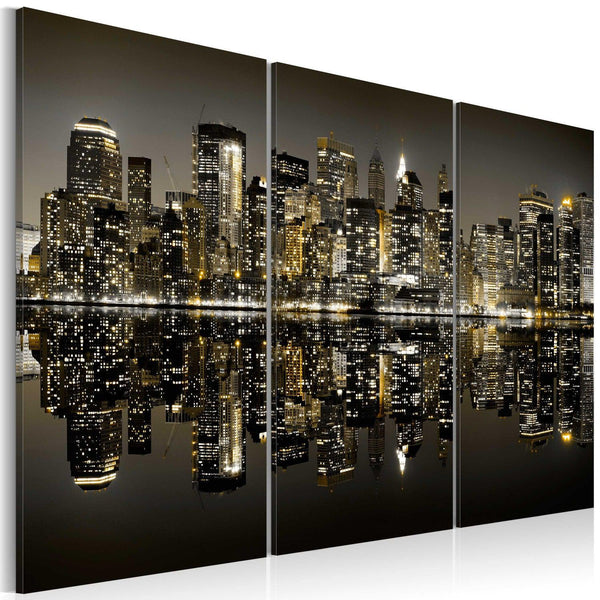 Canvas Tavla - Golden New York-Tavla Canvas-Artgeist-60x40-peaceofhome.se