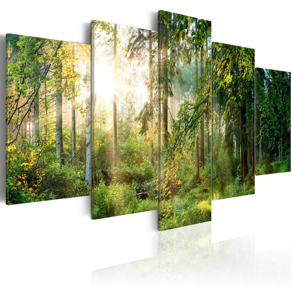 Canvas Tavla - Green Sanctuary-Tavla Canvas-Artgeist-100x50-peaceofhome.se