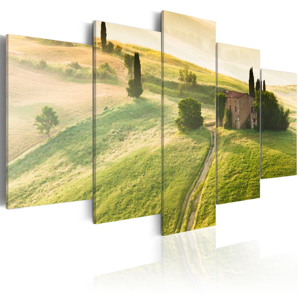 Canvas Tavla - Green Tuscany-Tavla Canvas-Artgeist-100x50-peaceofhome.se