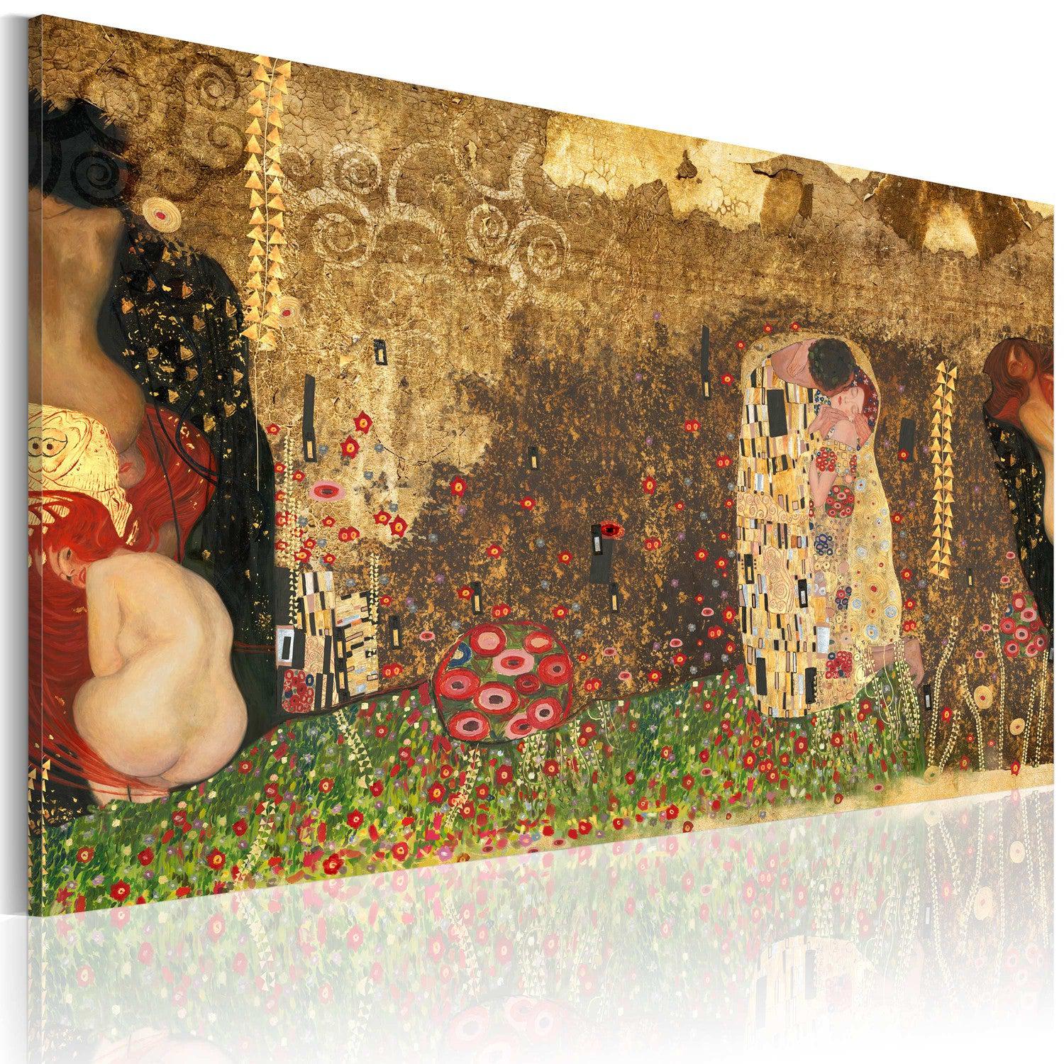 Canvas Tavla - Gustav Klimt - inspiration-Tavla Canvas-Artgeist-60x40-peaceofhome.se