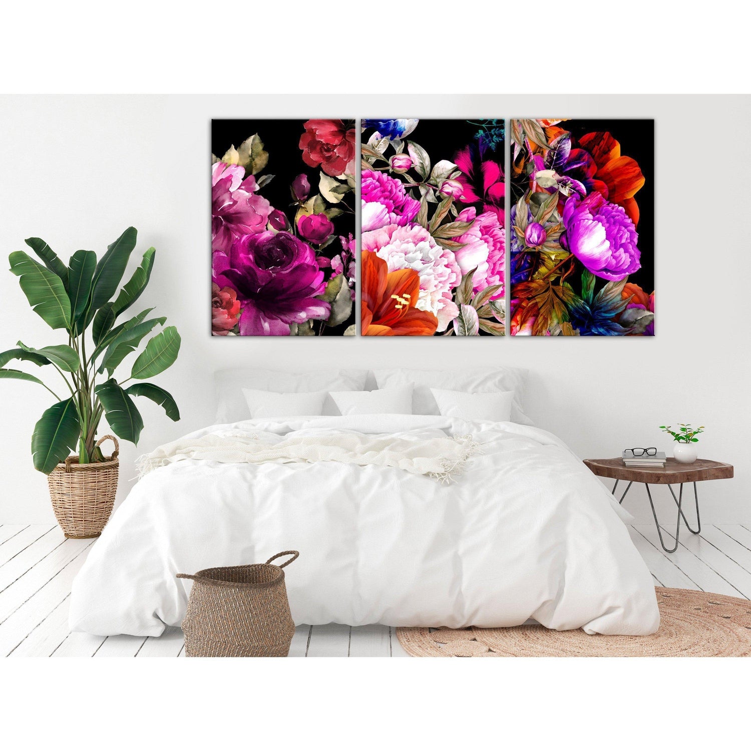 Canvas Tavla - Holiday Bouquet (3 delar)-Tavla Canvas-Artgeist-120x60-peaceofhome.se