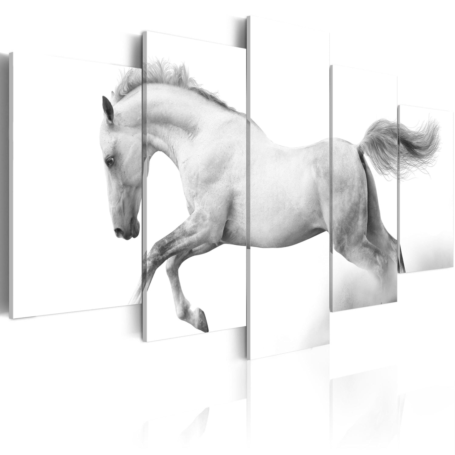 Canvas Tavla - Horse- passion and freedom-Tavla Canvas-Artgeist-100x50-peaceofhome.se