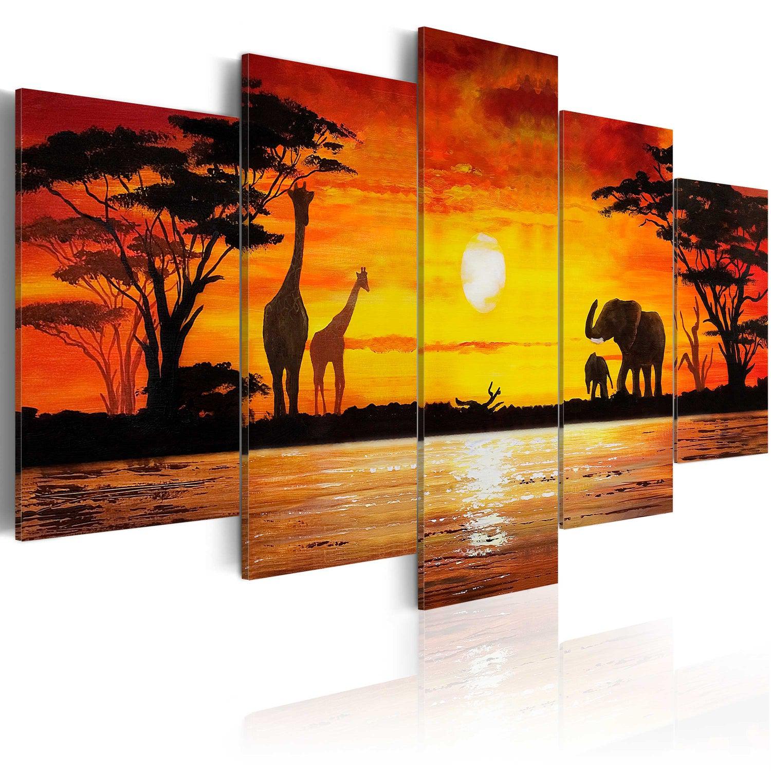 Canvas Tavla - Hot Safari-Tavla Canvas-Artgeist-100x50-peaceofhome.se