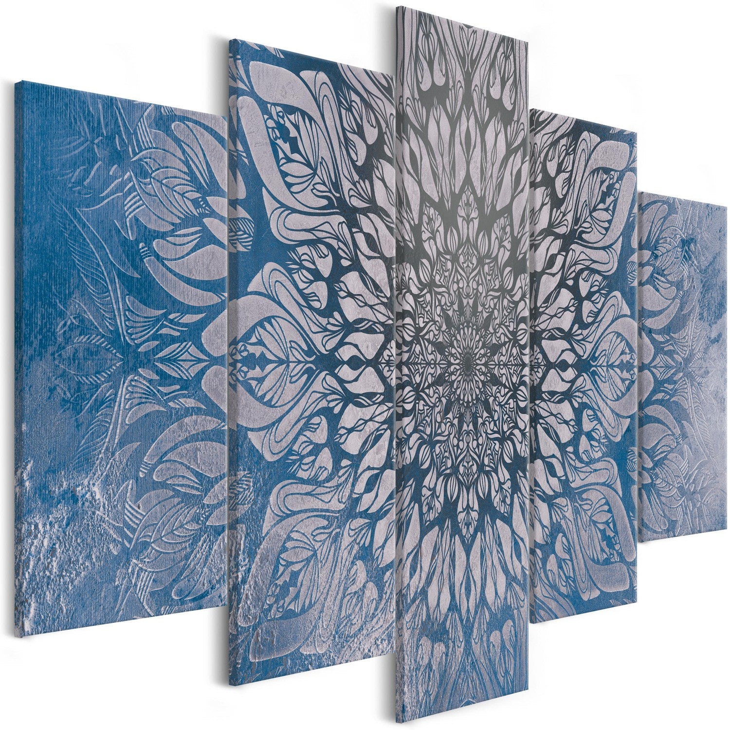 Canvas Tavla - Hypnosis (5 delar) Blue Wide-Tavla Canvas-Artgeist-100x50-peaceofhome.se