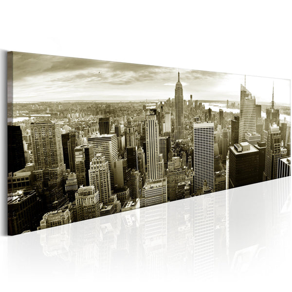 Canvas Tavla - Manhattan: Financial Paradise-Tavla Canvas-Artgeist-120x40-peaceofhome.se