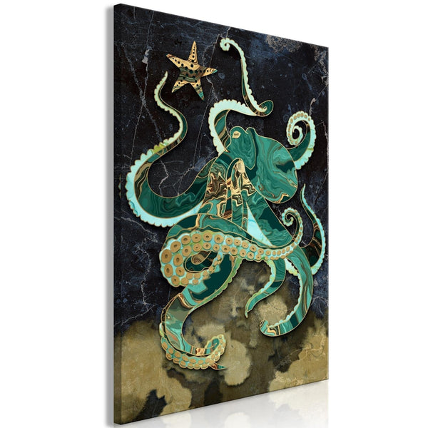 Canvas Tavla - Marble Octopus Vertical-Tavla Canvas-Artgeist-40x60-peaceofhome.se