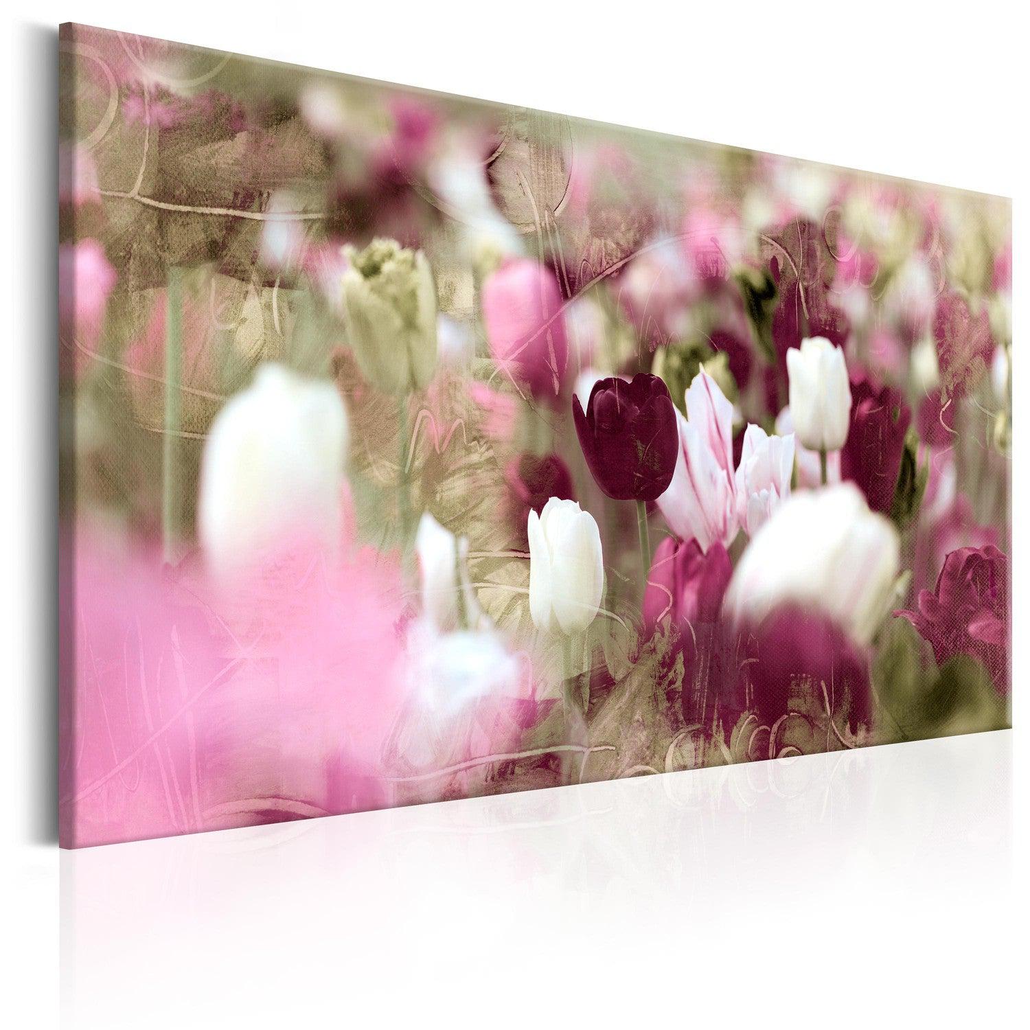 Canvas Tavla - Meadow of Tulips-Tavla Canvas-Artgeist-60x40-peaceofhome.se