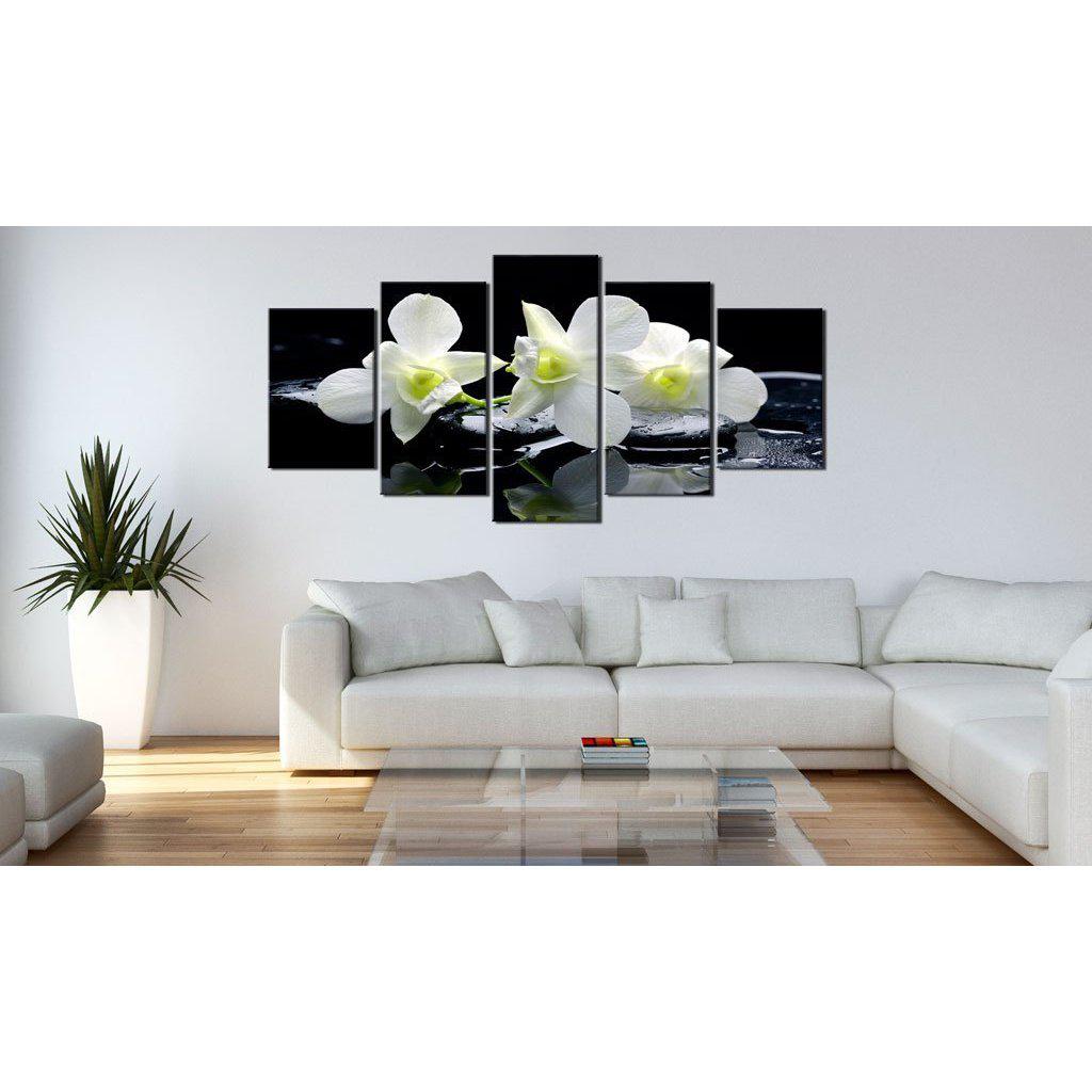 Canvas Tavla - Melancholic orchids-Tavla Canvas-Artgeist-peaceofhome.se