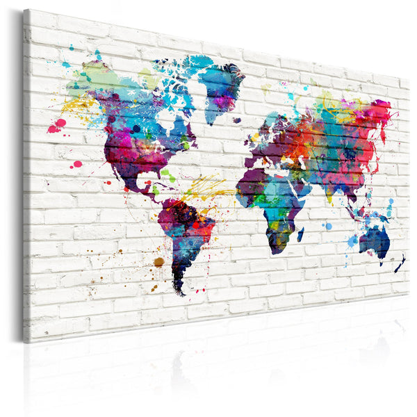 Canvas Tavla - Modern Style: Walls of the World-Tavla Canvas-Artgeist-90x60-peaceofhome.se