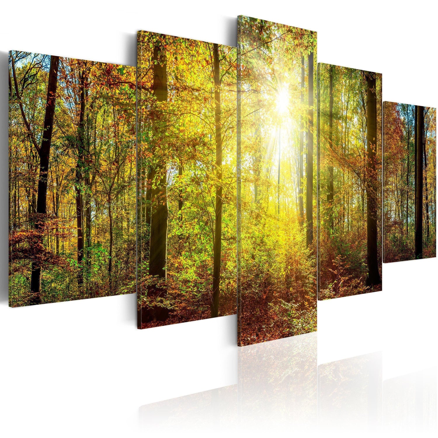 Canvas Tavla - Mystical Forest-Tavla Canvas-Artgeist-100x50-peaceofhome.se