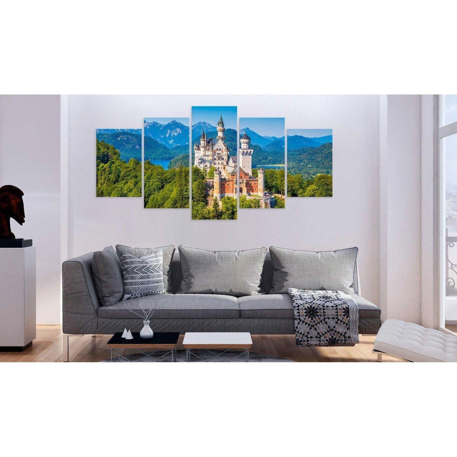 Canvas Tavla - Neuschwanstein Castle-Tavla Canvas-Artgeist-peaceofhome.se