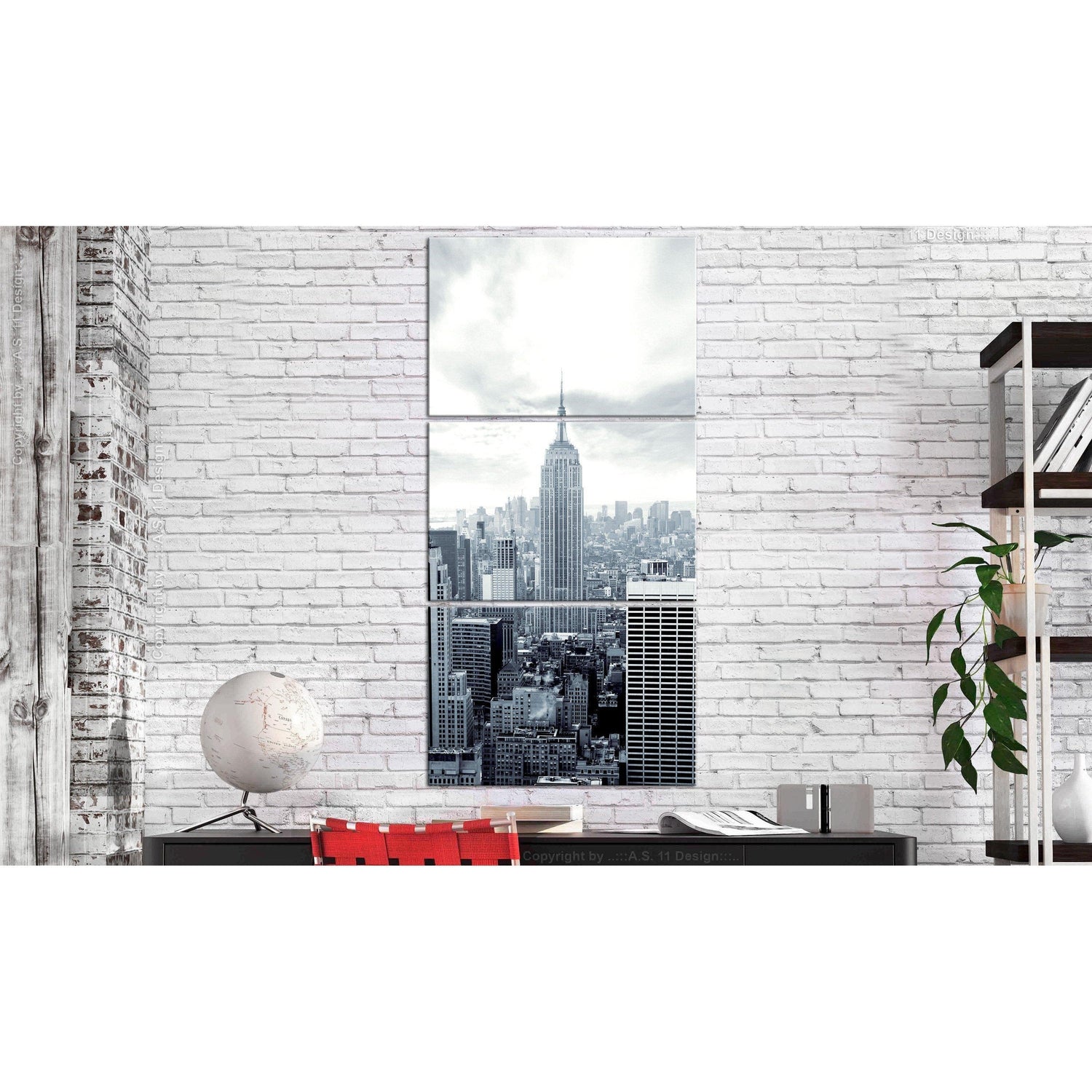 Canvas Tavla - New York: Empire State Building-Tavla Canvas-Artgeist-peaceofhome.se