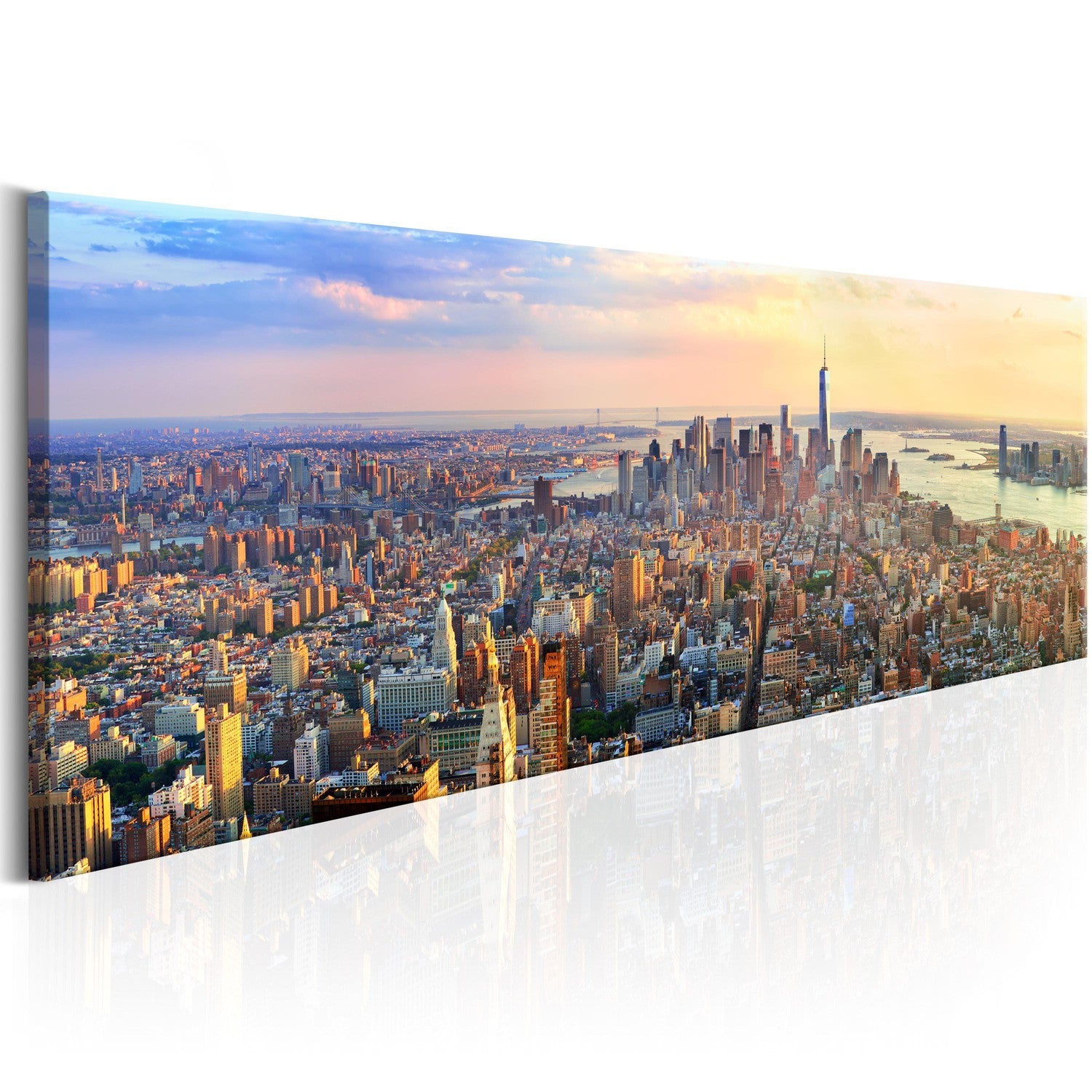Canvas Tavla - New York Panorama-Tavla Canvas-Artgeist-120x40-peaceofhome.se
