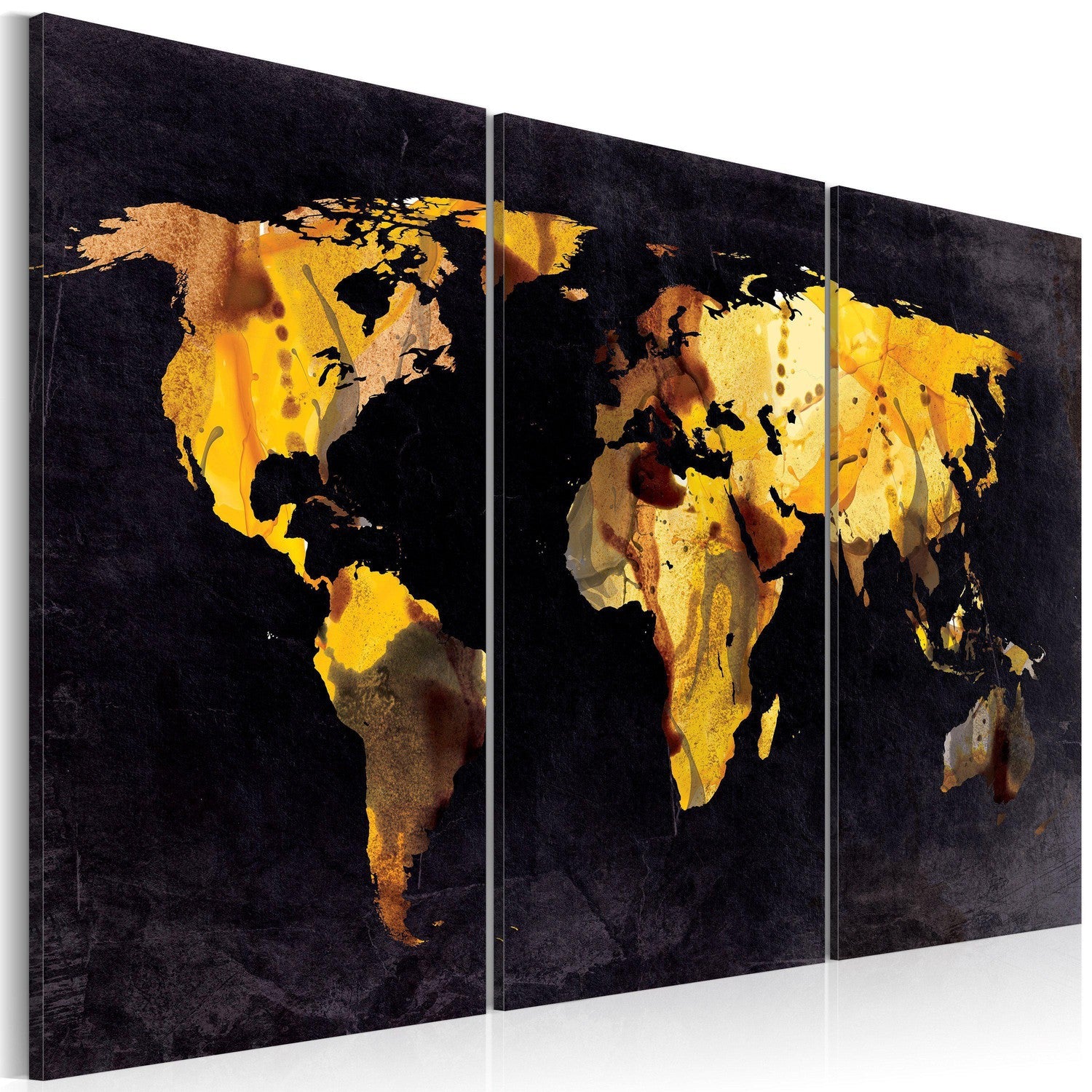 Canvas Tavla - Om världen var en öken ... - Triptych-Tavla Canvas-Artgeist-60x40-peaceofhome.se