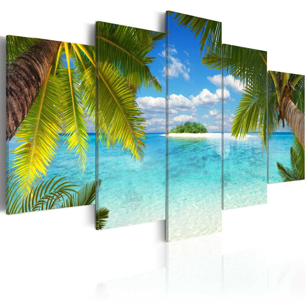 Canvas Tavla - Paradise island-Tavla Canvas-Artgeist-100x50-peaceofhome.se