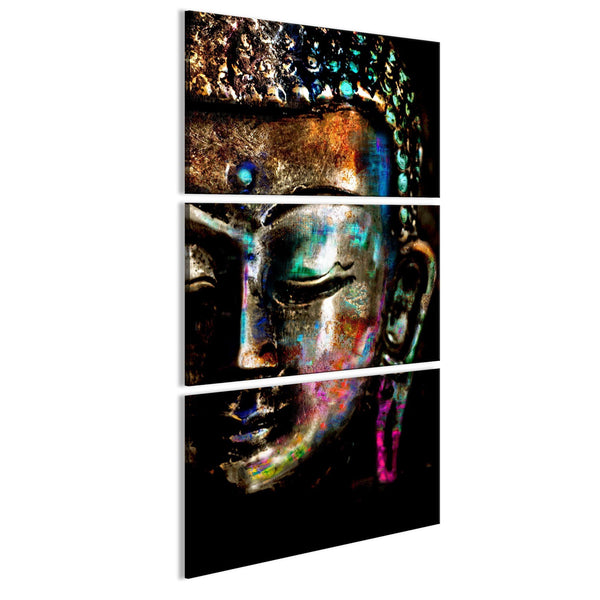 Canvas Tavla - Peaceful Buddha-Tavla Canvas-Artgeist-30x60-peaceofhome.se