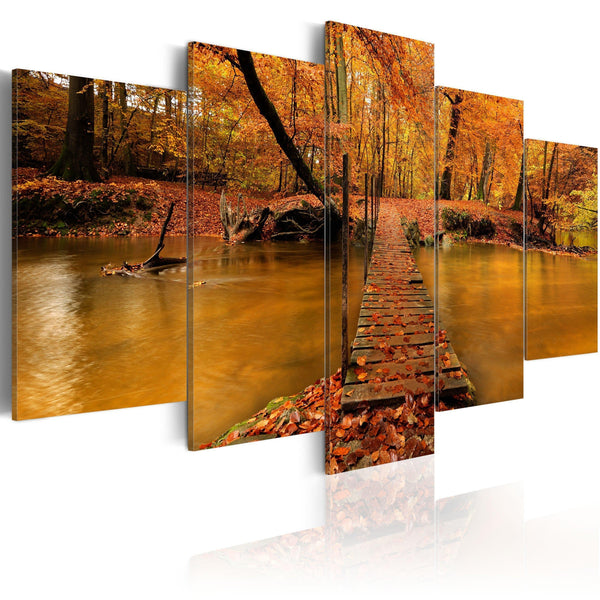 Canvas Tavla - Redness of autumn-Tavla Canvas-Artgeist-100x50-peaceofhome.se