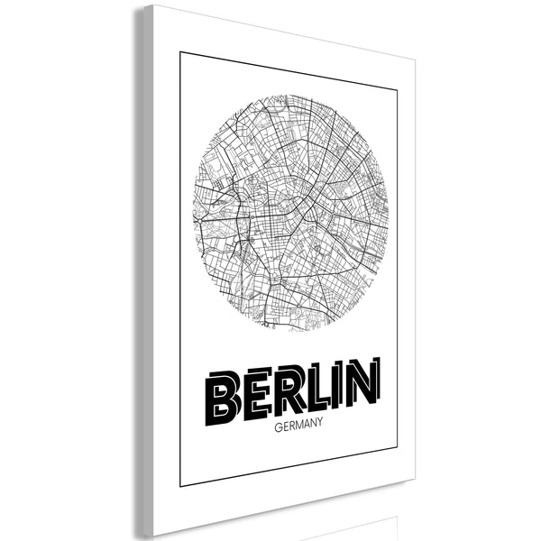 Canvas Tavla - Retro Berlin Vertical-Tavla Canvas-Artgeist-40x60-peaceofhome.se