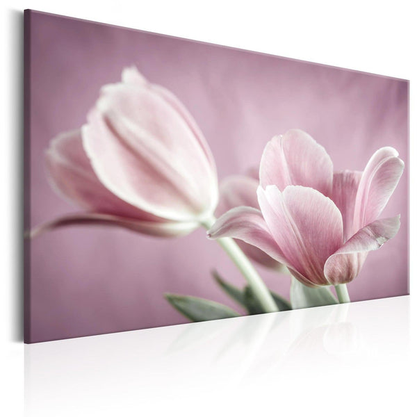 Canvas Tavla - Romantic Tulips-Tavla Canvas-Artgeist-60x40-peaceofhome.se