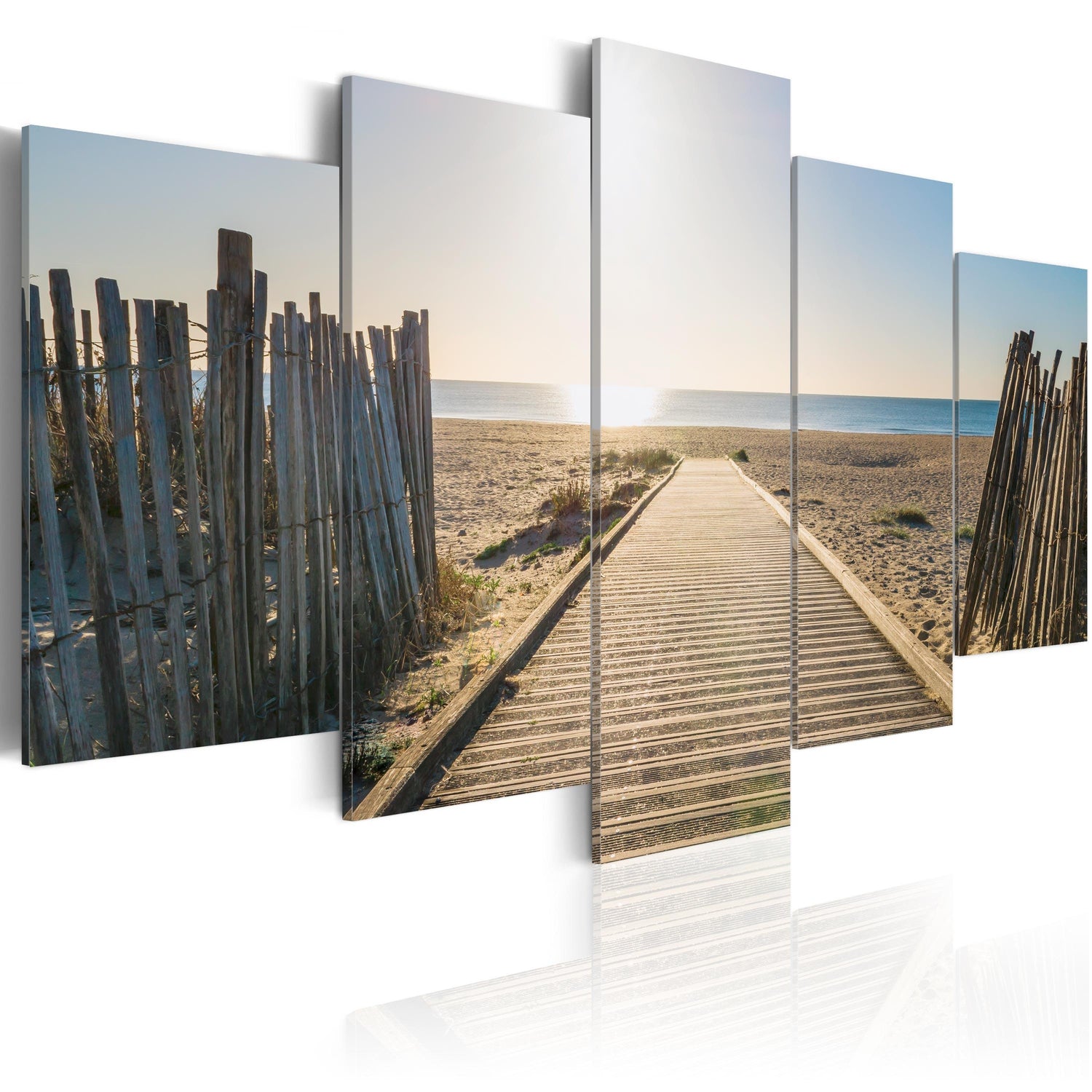 Canvas Tavla - Sea Promenade-Tavla Canvas-Artgeist-100x50-peaceofhome.se