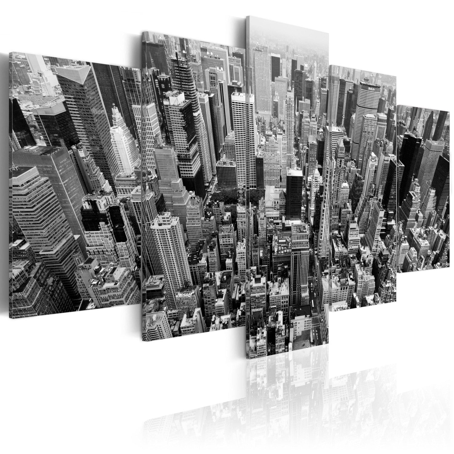 Canvas Tavla - Skyscrapers in New York-Tavla Canvas-Artgeist-100x50-peaceofhome.se