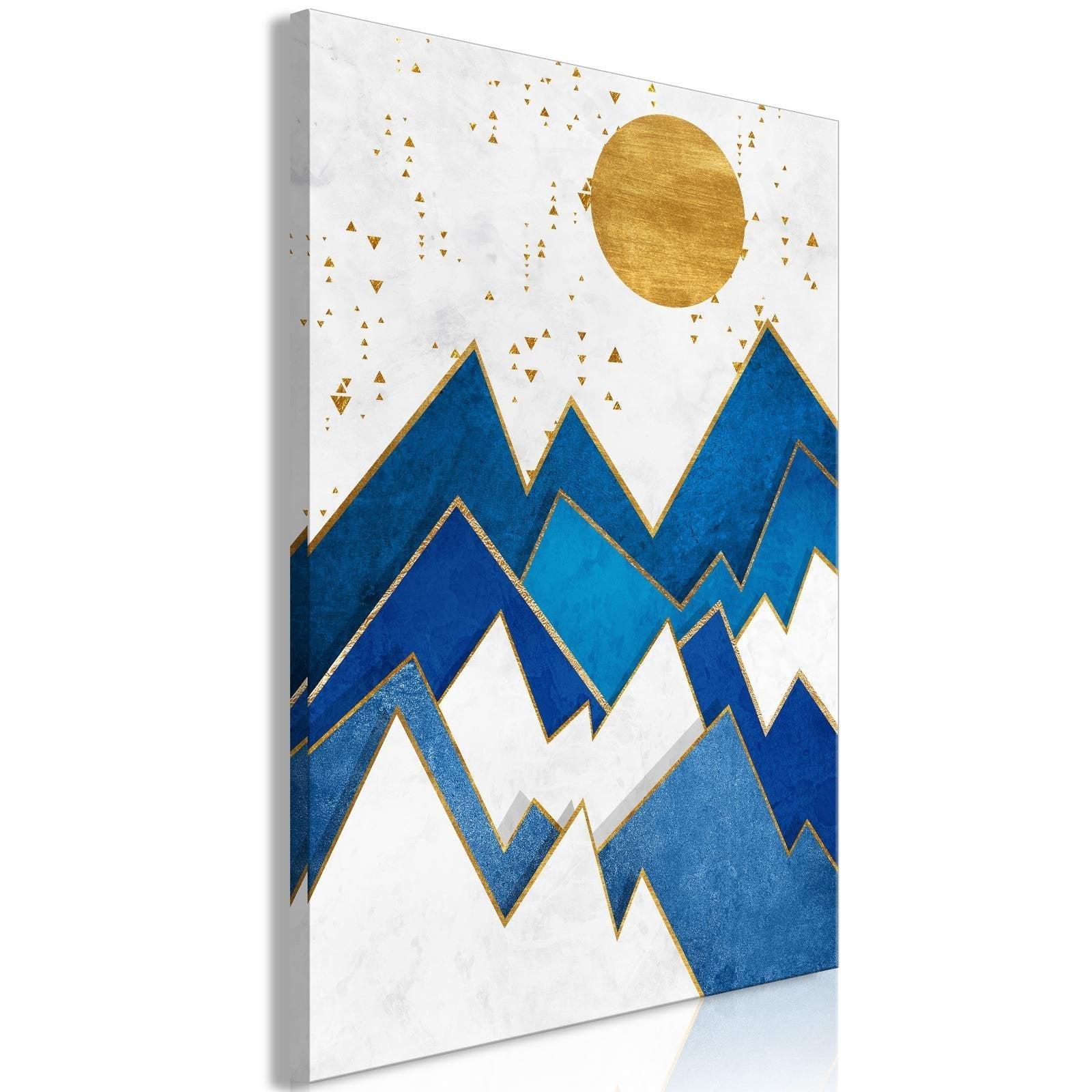 Canvas Tavla - Snowy Peaks Vertical-Tavla Canvas-Artgeist-40x60-peaceofhome.se