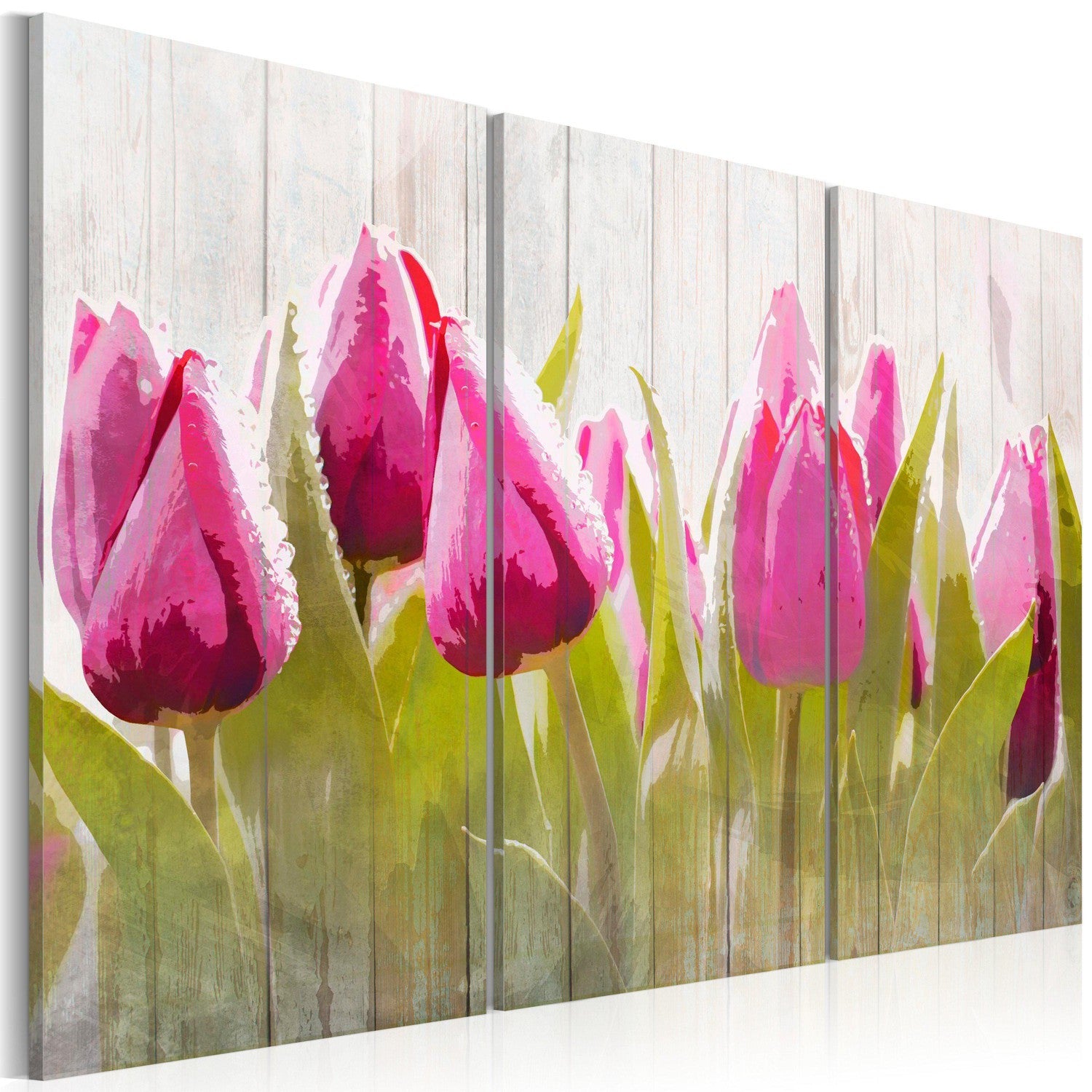 Canvas Tavla - Spring bouquet of tulips-Tavla Canvas-Artgeist-60x40-peaceofhome.se