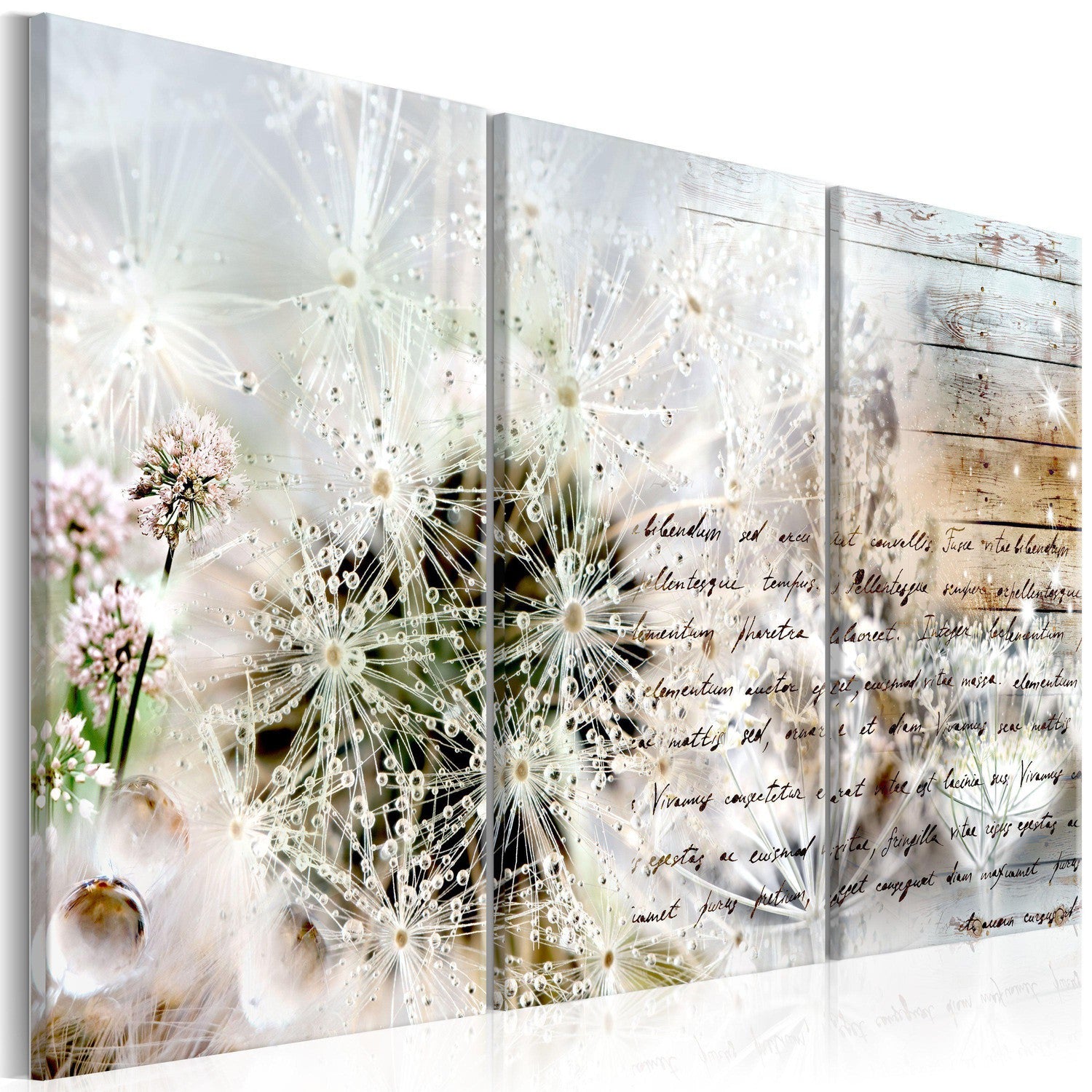 Canvas Tavla - Starry Dandelions I-Tavla Canvas-Artgeist-90x60-peaceofhome.se